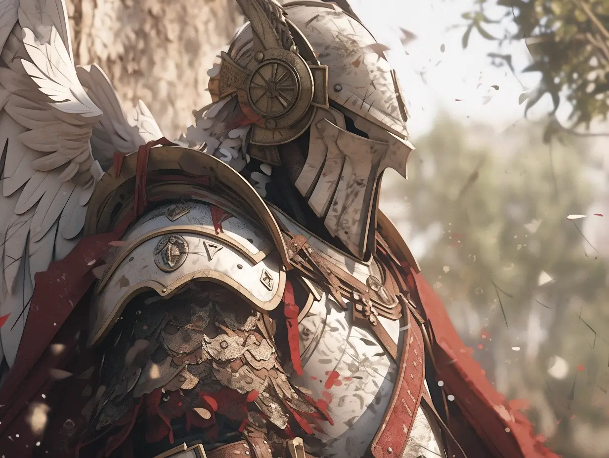 saint_cloth, divine_armor Masterpiece, best quality, (highly detailed raw photo:1.2), 8k render in octane, volumetric lighting, volumetric shadows <lora:more_details:0.6> a portrait of a man, (armor reflexions:1.2), smiling, wings ((realistic highly detailed greece ruins background))